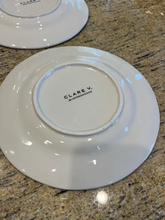 Clare V. for Anthropologie Maisonette Dessert Plates Set of 2 - Picture 4 of 8